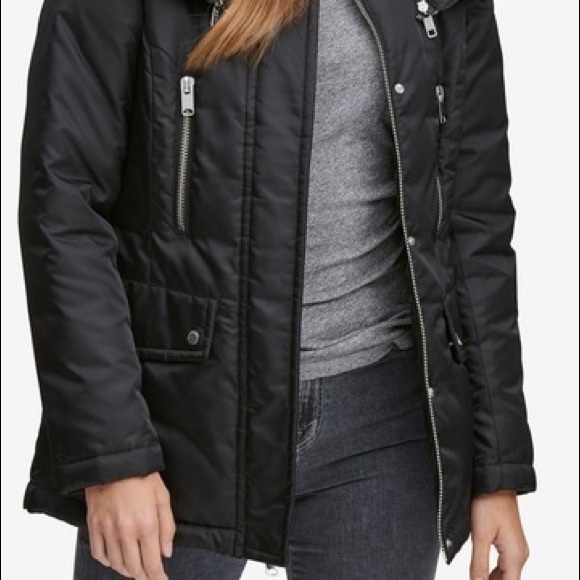 Andrew Marc Flight Satin Puffer Jacket - Picture 2 of 5